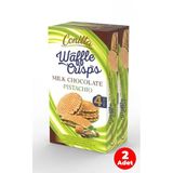 Conitta Waffle Crisps - Antep Fıstıklı Sütlü Çikolatalı Gofret 100 Gr (2 Adet)