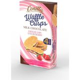 Conitta Waffle Crisps– Çilek Kremalı ve Sütlü Çikolatalı Çıtır Gofret 100 Gr. (1 Paket)