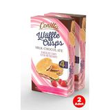 Conitta Waffle Crisps – Çilek Kremalı Ve Sütlü Çikolatalı Çıtır Gofret 100 Gr. (2 Adet)
