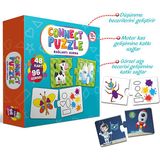 Connect Puzzle Bağlantı Kurma 96 Görsel Yapboz Eğitici Kartlar Görsel Zeka Algı Gelişim Dikkat Oyunu