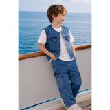 Connemara Çocuk Kot Yelek ve Kargo Pantolon Takım – Rahat Kesim Günlük Spor Şık Kombin - 4 - 5 Yaş - Baby Sketching