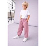 Connemara Çocuk Pembe Renkli Balon Pantolon Lastikli Bel Rahat Kalıp Yazlık Pantolon - 6 - 7 Yaş - Baby Sketching