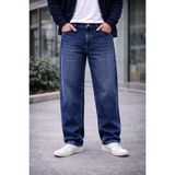 Connemara Jeans Erkek Baggy Fit Koyu Mavi Denim Pantolon 5 Cep ile Rahat Kullanım - 38