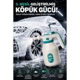 CONOCER 3. Nesil 2 Litre Şarjlı Otomatik Basınçlı Yoğun Köpük Püskürtücü 60° Açılı Oto Araba Yıkama Makinesi