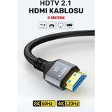 Conocer 5 Metre Ultra Yüksek Hızlı HDMI 2.1 Kablo, 4K 120Hz HDTV Bağlantısı ile Kompakt Tasarım