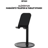 Conocer Alüminyum Alaşım Masaüstü Telefon Tablet Tutucu Stant Şarj Stand Siyah