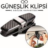Conocer Araba Araç Içi Iki Taraflı Güneş Gözlük ve Kart Tutacağı Oto Araç Içi Klips Siyah Organizer