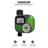 CONOCER Dijital Bahçe Sulama Zamanlayıcısı LCD Ekranlı Otomatik Musluk Sulama Kontrol Cihazı - WT-02-01