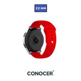 CONOCER Haylou Solar LS05 Uyumlu 22mm Klasik Jel Silikon Saat Kordonu - Yumuşak ve Konforlu