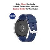 CONOCER Huawei Honor Magic 2 42mm Uyumlu (20MM) Desenli Silikon Yüksek Kalite Kordon Kayış