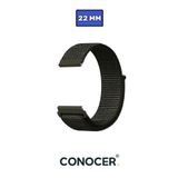 CONOCER Samsung Galaxy Watch 3 (45MM) - Watch 1 (46MM) Uyumlu Hasır Dokuma Kordon Kayış