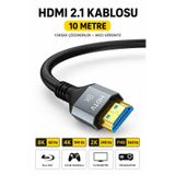 CONOCER Ultra Yüksek Hızlı 8K Hdmi 2.1 Kablo, 4K 120Hz Hdmi Kablosu 10 Metre HDTV Kablosu