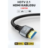 CONOCER Ultra Yüksek Hızlı 8K Hdmi 2.1 Kablo, 4K 120Hz Hdmi Kablosu 5 Metre HDTV Kablosu
