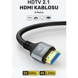 Conocer Ultra Yüksek Hızlı 8k Hdmi 2.1 Kablo, 4k 144hz Hdmı Kablosu 2 Metre Hdtv Kablosu Uyumlu - Siyah