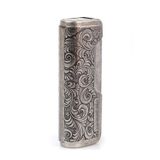 Conquistador Tek Torch Pürmüz Gümüş İşlemeli Metal Puro Çakmağı