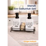 Consensus Home 2'li 500 ml Fenomen Stantlı Süngerli Pinterest Sıvı Sabunluk Mutfak Banyo