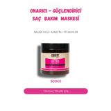 Consent Professionall Argan & Keratin Saç Bakım Maskesi 500ml I Kimyasal İşlemlerden Yıpranmış Saçlar İçin, Sülfat İçermez