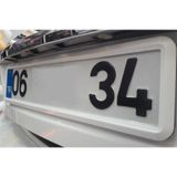 Consept Beyaz Plakalik 2Adet Yazisiz Plakalik Kabi 384606404