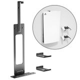 Console Holder Wall Mount for PS5: Gaming Stand for PlayStation 5 Digital, Disc Edition, With 2 Controller Kits, Black