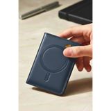 CONSTRAIN - Apple ile uyumlu iPhone "12-13-14-15-16-17 Plus/Pro/Max" - MagSafe ile uyumlu Premium Deri Kartlık Cüzdan LACİVERT - LACİVERT