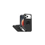 CONSTRAIN Apple iPhone 18 Pro ve iPhone 17 Pro İle Uyumlu Yüzük Standlı Kamera Korumalı Mat Telefon Kılıfı Arka Kapak - Siyah