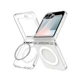 CONSTRAIN - Galaxy Z Flip 7 ile uyumlu Samsung Kılıf Magsafe ile uyumlu Wireless Kablosuz Şarj Destekli Sert Şeffaf Darbe Emici Kapak
