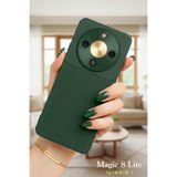 CONSTRAIN - Honor ile uyumlu "MAGİC 8 LİTE" CARBONFOCUS Telefon Kılıfı - Karbon dizayn, Silikon Kapak KOYU YEŞİL - KOYU YEŞİL