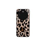 CONSTRAIN - Honor Magic8 Lite ile uyumlu Magic 8 Kılıf Boyalı Tablo Desenli Fiyonk Ve Leopar Tasarımlı 3D Ayna Görünümlü Korumalı Kapak - Çok Renkli
