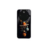CONSTRAIN - Honor Magic8 Lite ile uyumlu Magic 8 Kılıf Boyalı Tablo Desenli Fiyonk Ve Leopar Tasarımlı 3D Ayna Görünümlü Korumalı Kapak - Siyah