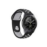 CONSTRAIN Huawei Honor Magic 2 42mm İle Uyumlu 20mm Delikli Silikon Spor Kordon Nefes Alan Hafif Tere Dayanıklı Ayarlanabilir Akıllı Saat Kayışı - Gri 1