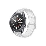 CONSTRAIN Huawei Honor Magic 2 42mm İle Uyumlu 20mm Delikli Silikon Spor Kordon Nefes Alan Hafif Tere Dayanıklı Ayarlanabilir Akıllı Saat Kayışı - Gri