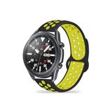CONSTRAIN Huawei Honor Magic 2 42mm İle Uyumlu 20mm Delikli Silikon Spor Kordon Nefes Alan Hafif Tere Dayanıklı Ayarlanabilir Akıllı Saat Kayışı - Siyah 4