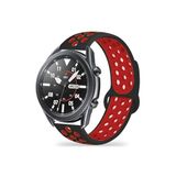 CONSTRAIN Huawei Honor Magic 2 42mm İle Uyumlu 20mm Delikli Silikon Spor Kordon Nefes Alan Hafif Tere Dayanıklı Ayarlanabilir Akıllı Saat Kayışı - Siyah 5