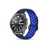 CONSTRAIN Huawei Honor Magic 2 42mm İle Uyumlu 20mm Delikli Silikon Spor Kordon Nefes Alan Hafif Tere Dayanıklı Ayarlanabilir Akıllı Saat Kayışı - Siyah 6