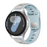 CONSTRAIN Huawei Honor Magic 2 46mm ile Uyumlu CNS KRD-135 22mm Silikon Kordon Strap Kayış - Açık Mavi-Gri