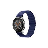 CONSTRAIN - Huawei Honor Magic 2 ile Uyumlu 42mm Kordon Renkli Strap Deri Loop Kordon - Lacivert
