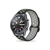 CONSTRAIN Huawei Honor Magic Watch 2 46mm İle Uyumlu 22mm Delikli Silikon Spor Kordon Nefes Alan Hafif Tere Dayanıklı Ayarlanabilir Akıllı Saat Kayışı - Siyah 2
