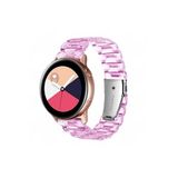 CONSTRAIN - Huawei ile uyumlu Honor Magic 2 46mm Kordon 22mm Şeffaf Baklalı Kordon - Pembe
