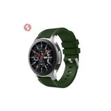 CONSTRAIN - Huawei ile uyumlu Honor Magic Watch 2 46mm Kordon Çizgili Silikon Kordon Koyu Yeşil 2