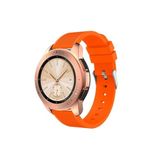 CONSTRAIN - Huawei ile uyumlu Honor Magic Watch 2 46mm Kordon Çizgili Silikon Kordon Turuncu