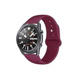 CONSTRAIN - Huawei ile uyumlu Honor Magic Watch 2 46mm Kordon Silikon Spor Kordon Wine Red 2