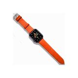 CONSTRAIN - Huawei ile uyumlu Watch 42mm/honor Magic 2 Kordon Deri Hermes Kordon 20mm - Turuncu