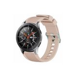 CONSTRAIN - Huawei ile uyumlu Watch GT 6/5/4/3/2 Pro 46mm Ultimate SE Elite Kordon Çizgili Silikon Kordon - Pembe 2