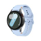 CONSTRAIN - Huawei ile uyumlu Watch GT 6/5/4/3/2 Pro 46mm Ultimate SE Elite Kordon Dekoratif Örgü Çizgili Spor Silikon Kayı - Mavi