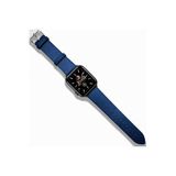 CONSTRAIN - Huawei ile uyumlu Watch GT 6/5/4/3/2 Pro 46mm Ultimate SE Elite Kordon Deri Hermes Kordon 22mm - Lacivert