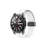 CONSTRAIN - Huawei ile uyumlu Watch GT 6/5/4/3/2 Pro 46mm Ultimate SE Elite Kordon Magnetli Ayarlanır Silikon Kordon 22mm - Beyaz