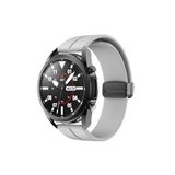 CONSTRAIN - Huawei ile uyumlu Watch GT 6/5/4/3/2 Pro 46mm Ultimate SE Elite Kordon Magnetli Ayarlanır Silikon Kordon 22mm - Gri 2