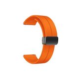 CONSTRAIN - Huawei ile uyumlu Watch GT 6/5/4/3/2 Pro 46mm Ultimate SE Elite Kordon Magnetli Ayarlanır Silikon Kordon 22mm - Turuncu