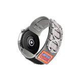 CONSTRAIN - Huawei ile uyumlu Watch GT 6/5/4/3/2 Pro 46mm Ultimate SE Elite Kordon Orbital Örgülü Halat Tasarımlı Naylon Ku - Gri