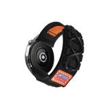 CONSTRAIN - Huawei ile uyumlu Watch GT 6/5/4/3/2 Pro 46mm Ultimate SE Elite Kordon Orbital Örgülü Halat Tasarımlı Naylon Ku - Siyah